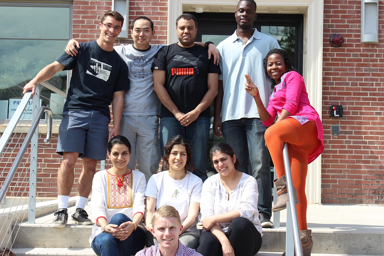 With Lab members at UMass Amherst